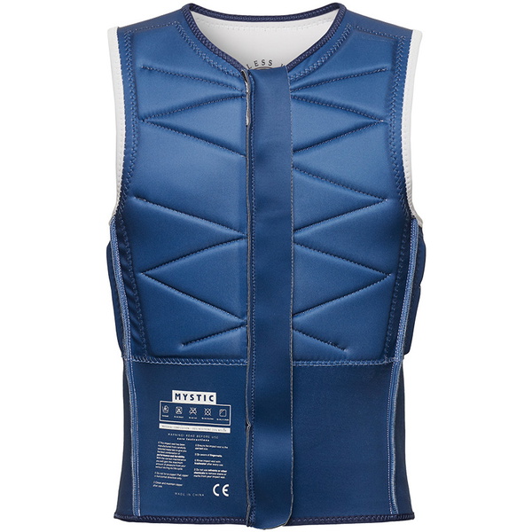 2025 Mystic Mens Outlaw Front Zip Impact Vest 35005.230225 - Off White